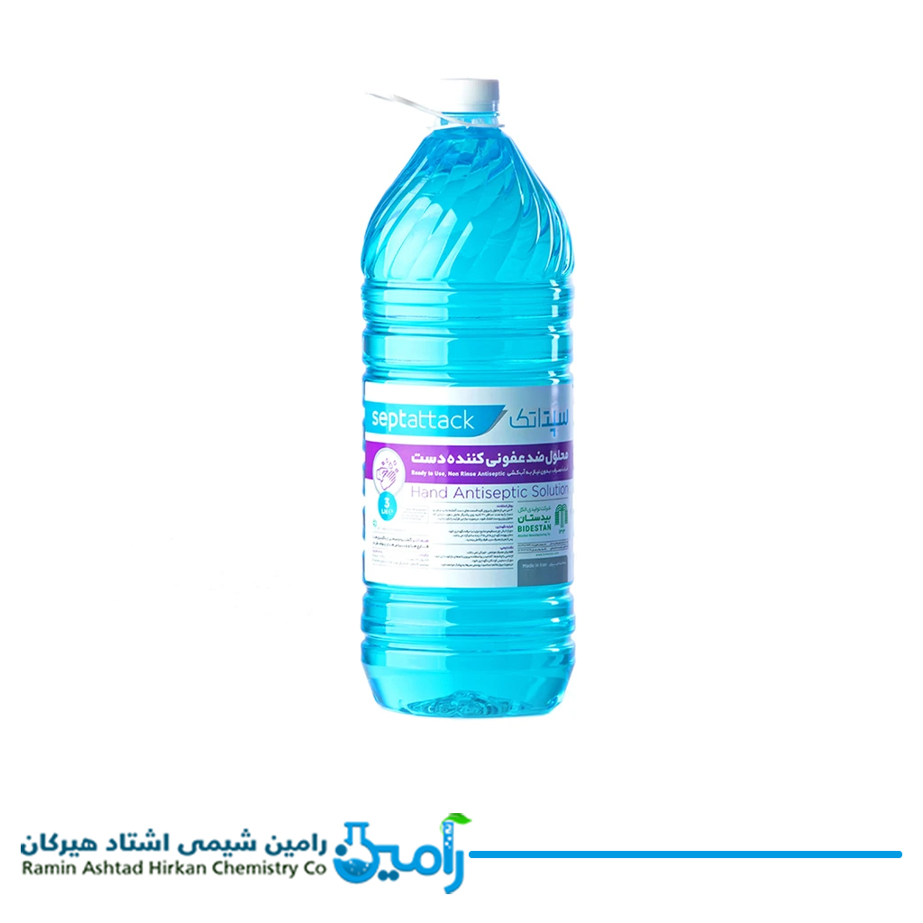 محلول ضدعفونی کننده دست سپتاتک ۳ لیتری